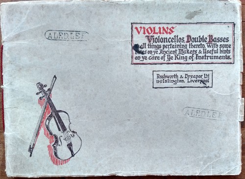 Rare violin catalogue - rare,