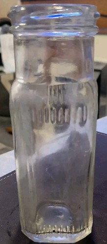 Vintage glass bottle jar - vintage,