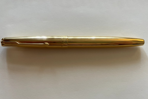 Penna stilografica placcata