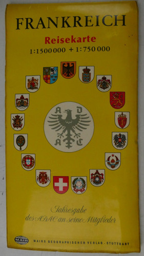 Mappa viaggio mairs francia - mappa,