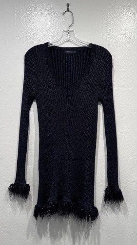 Zara mini abito maglia - abito, blu