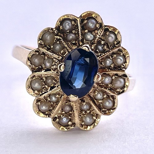 Anello vintage 9ct oro giallo - anello,