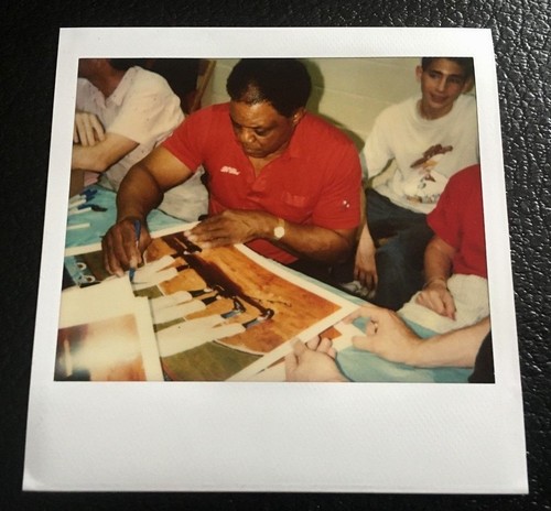 Willie mays polaroid foto - mays,