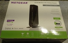 Netgear N150 Wireless ADSL2+ Modem Router DGN1000v3 completo di accessori serie