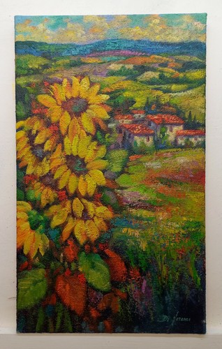 Quadro dipinto paesaggio - quadro, con
