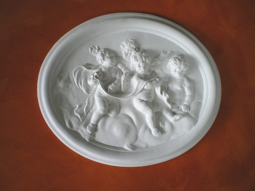 Bassorilievo gesso bianco - in,