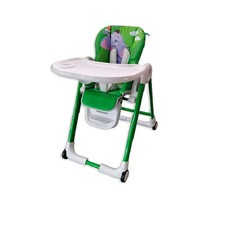 Aziamor Seggiolone Pappa Pappy Snack Colore Verde Fantasia Elefante