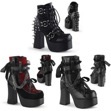 Pleaser Demonia Front Ankle Boot W/ Studs Adult Women Shoes Boots Char1Xx