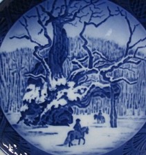 Piatto da collezione Royal Copenhagen 1967 The Royal Oak Danimarca 7"