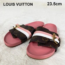 Louis Vuitton sandali infradito in pelle multicolore taglia 36,5 US circa 5,5...