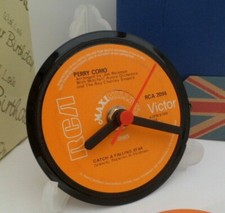 PERRY COMO CLOCK Side Table