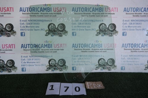 Vetro scendente posteriore - vetro,