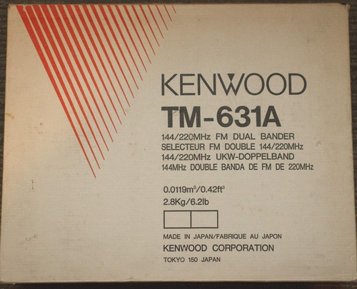 Kenwood 631a - kenwood, tm-631a