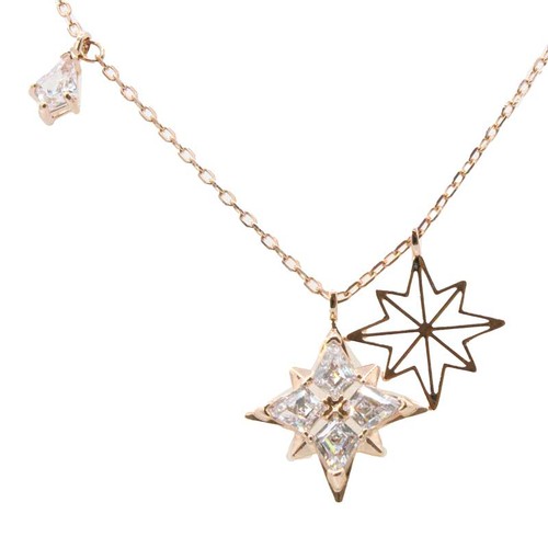 Collana swarovski oro rosa - collana,