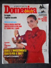 DOMENICA CORRIERE 1-2 1987 ORIELLA DORELLA ALDO FABRIZI CARDINAL MARTINI [JS12]