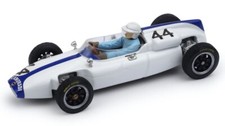 MODELLINO AUTO F1 STATICO BRUMM COOPER T53 #44 BELGIUM 1961 GREGORY FIGURE 1/43