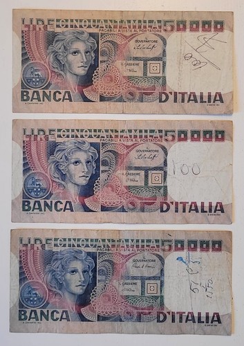Italia tris banconote - italia,