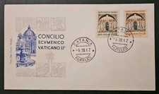 FDC Busta Primo Giorno Concilio ecumenico vaticano II° 8-12-1962 Roma 