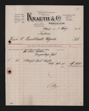 LIPSIA, fattura 1904, Knauth &