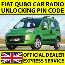✅FIAT QUBO CODICE PIN SBLOCCO NAVIGAZIONE AUTORADIO PER TUTTI I MODELLI✅