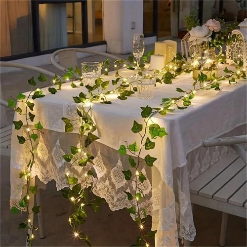 Stringa foglia edera 20led - stringa,