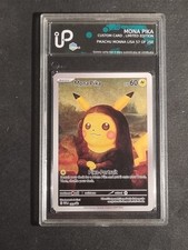 POKEMON - MONA PIKA - GRADED CARD - PIKACHU -NO PSA BGS - LIMITED 57/250 -CUSTOM