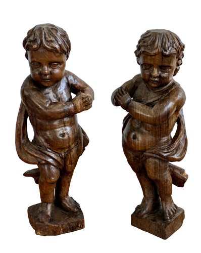 Scultura coppia putti - coppia, di