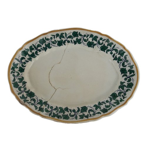 Piatto ovale antico ceramica - ovale,