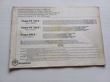 Piaggio Vespa PXE 125 150 200 VARIANTI catalogo ricambi originale