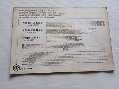 Piaggio vespa pxe 125 - piaggio,