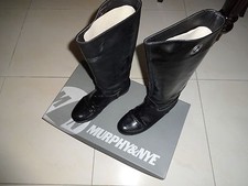 STIVALI STIVALETTI DONNA NERI DI VERNICE BASSI NUMERO 37 MARCA MURPHY & NYE