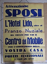 MANIFESTO HOTEL LIDO ANNI '80 SPOSA MOBILI CENTRO MOBILI