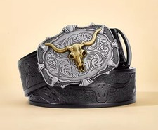 CINTURA CON TESCHIO DI TORO