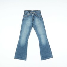 Jeans Levis Levi's 516 Flare Bootcut Usato (Cod.B512) W26 L34 Vita Alta Donna