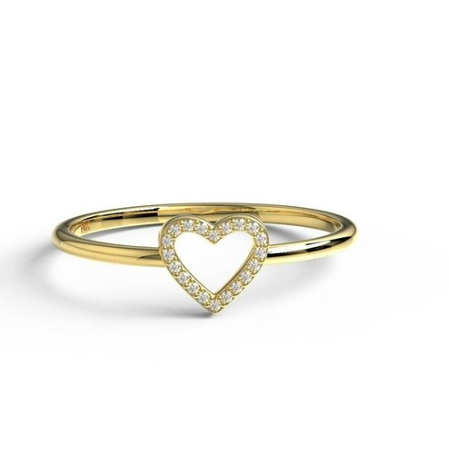 Anello cuore oro - a,