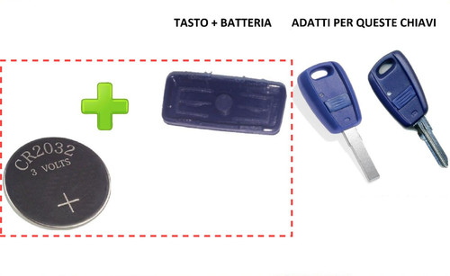 Gommino blu tasto chiave fiat - gommino,