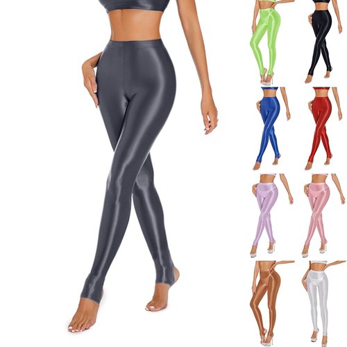 Leggings verdi donna olio