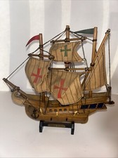 MODELLO NAVE: SANTA MARIA, 9 H x 9 W POLVEROSO DA ESPOSIZIONE, OTTIME CONDIZIONI