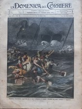 LA DOMENICA DEL CORRIERE 7 GIUGNO 1914 TRANSATLANTICO EMPRESS OF IRELAND CANADA 