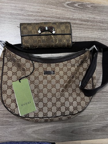 Gucci canvas shoulder - canvas, bag