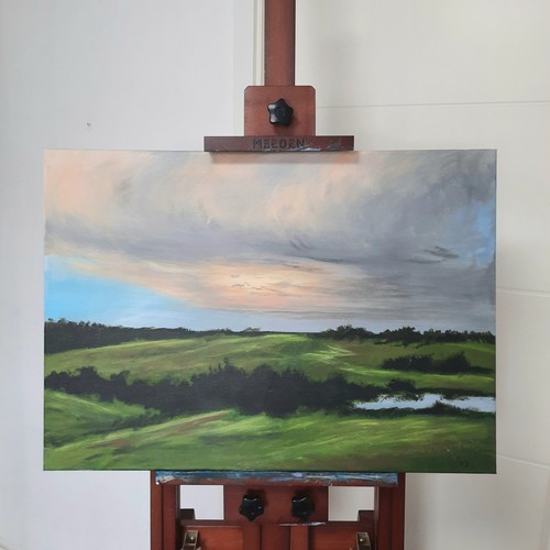 Quadro paesaggio primavera