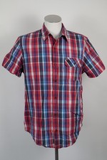 TIMBERLAND SLIM FIT CAMICIA COTONE UOMO TG. L MAN CASUAL VINTAGE SHIRT COTTON