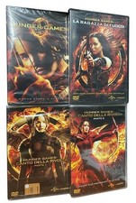 4 Dvd THE HUNGER GAMES + LA RAGAZZA DI FUOCO + IL CANTO DELLA RIVOLTA completa