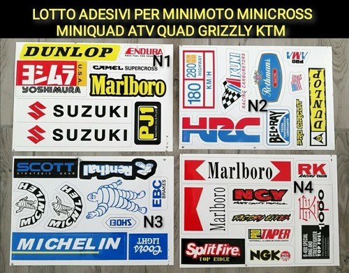 Adesivi minicross minimoto - adesivi,
