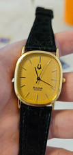 Bulova Vintage Quartz, ref. G104, full set, NOS, plated, dress watch, 31x27mm