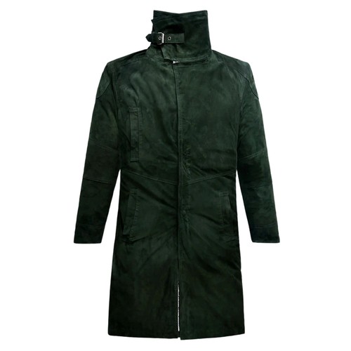 Cappotto lungo uomo nero - , pelle