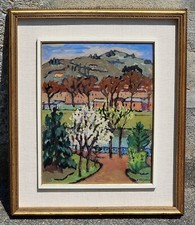 Federico Chiara  (Torino 1894-1978 ) Allievo di Felice Casorati .Paesaggio coll.