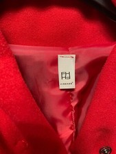 Cappotto rosso indossato una volta in ottime condizioni
