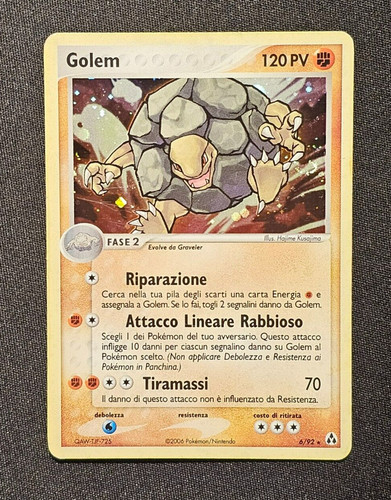 Pokemon card golem holo - pokemon,