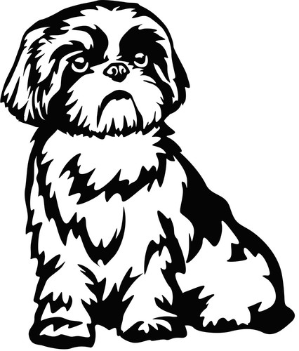 Adesivo shih tzu - -,